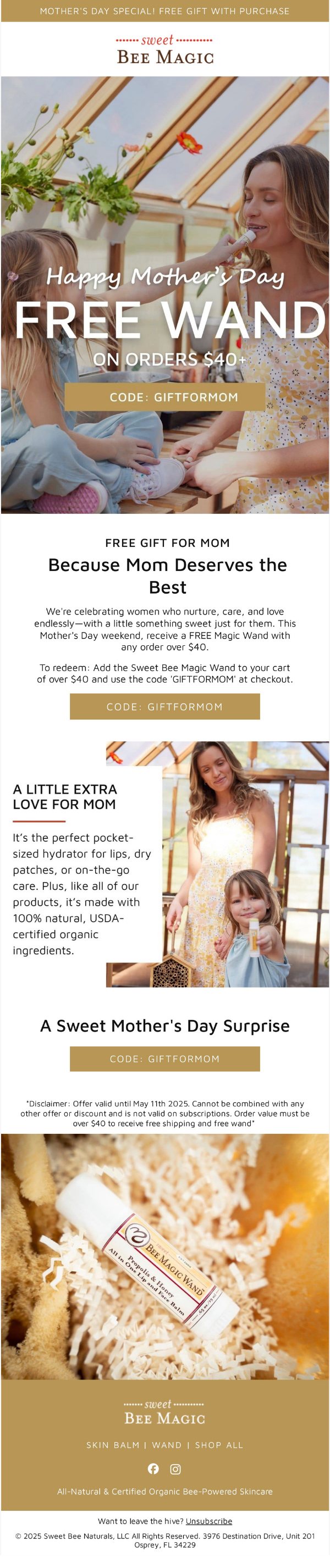Sweet Bee Magic email